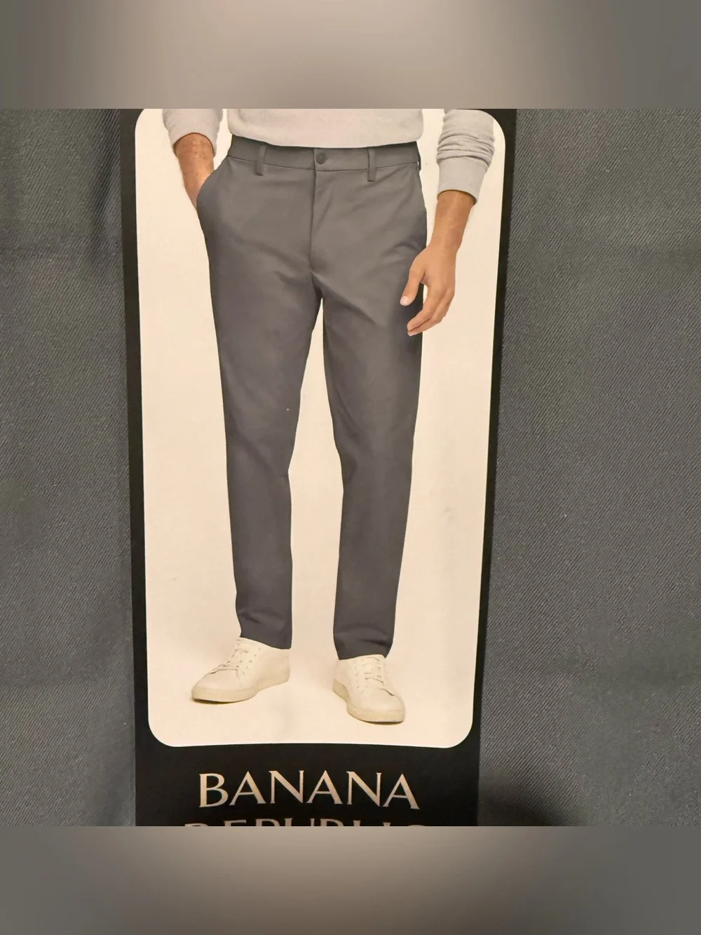 Banana Republic Commuter Flex Pants Mens 32x29 Gray Athletic Fit Stretch NWT